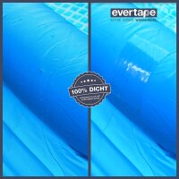 EVERFIX Evertape Repair Kit, Reparaturset, wasserdicht, Set zum Abdichten und Reparieren - auch auf nasser Fläche und unter Wasser verwendbar (10 x Tape 10 cm x 10 cm) transparent