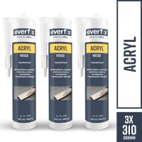 EVERFIX Acryl weiss, (310 ml, 3 Stück)...