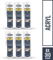 EVERFIX Acryl weiss, (310 ml, 6 Stück)...