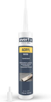 EVERFIX Acryl weiss, (310 ml) Acryldichtstoff, Maleracryl, Strukturacryl Abdichtmasse, Fugendichtmasse zum abdichten, ausbessern und versiegeln, überstreichbar