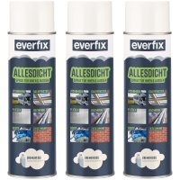 EVERFIX Allesdicht Spray (3 x 500 ml, creme weiss )...