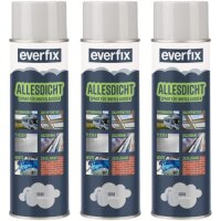 EVERFIX Allesdicht Spray (3 x 500 ml, grau) Dichtspray...