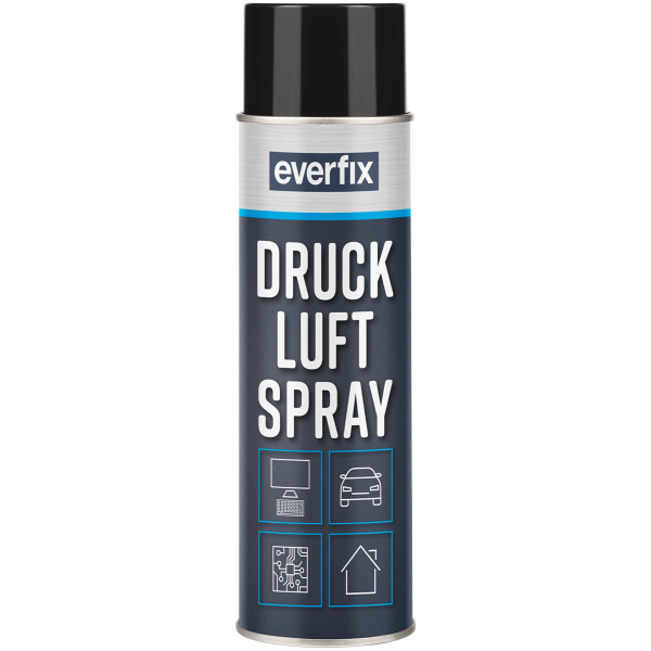 EVERFIX Druckluftspray (500 ml) Druckluft Spray zur Reinigung von PC, Tastaturen - Laptop Cleaning Spray