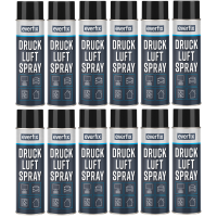 EVERFIX Druckluftspray (12 x 500 ml) Druckluft Spray zur...