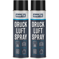 EVERFIX Druckluftspray (2 x 500 ml) Druckluft Spray zur...