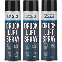 EVERFIX Druckluftspray (3 x 500 ml) Druckluft Spray zur...