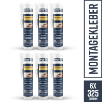 EVERFIX Montagekleber transparent (6 Stück) für...