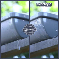 EVERFIX Evertape Reparatur Klebeband, Reparaturset, wasserdicht, Set zum Abdichten und Reparieren - auch auf nasser Fläche und unter Wasser verwendbar (10 cm x 150 cm) transparent