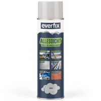 EVERFIX Allesdicht Spray, Dichtspray, Flüssigkunststoff, flüssiger Kunststoff zur Abdichtung, 500 ml, Grau