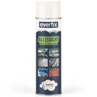 EVERFIX Allesdicht Spray, Dichtspray, Flüssigkunststoff, flüssiger Kunststoff zur Abdichtung, 500 ml, Cremeweiß
